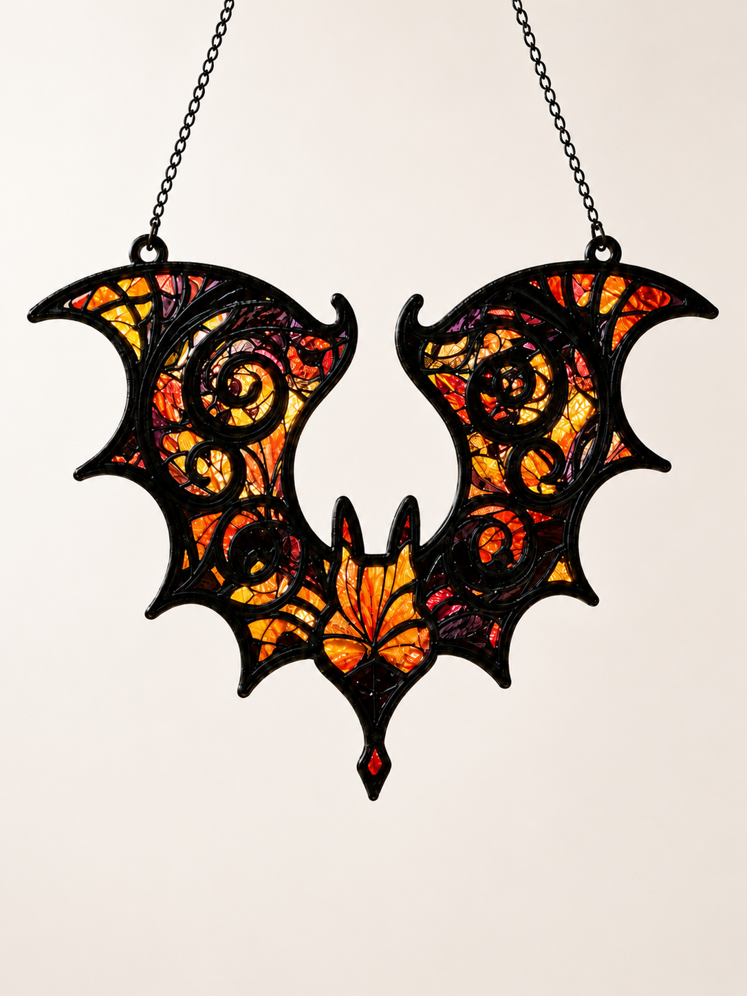 Bat Stained Glass